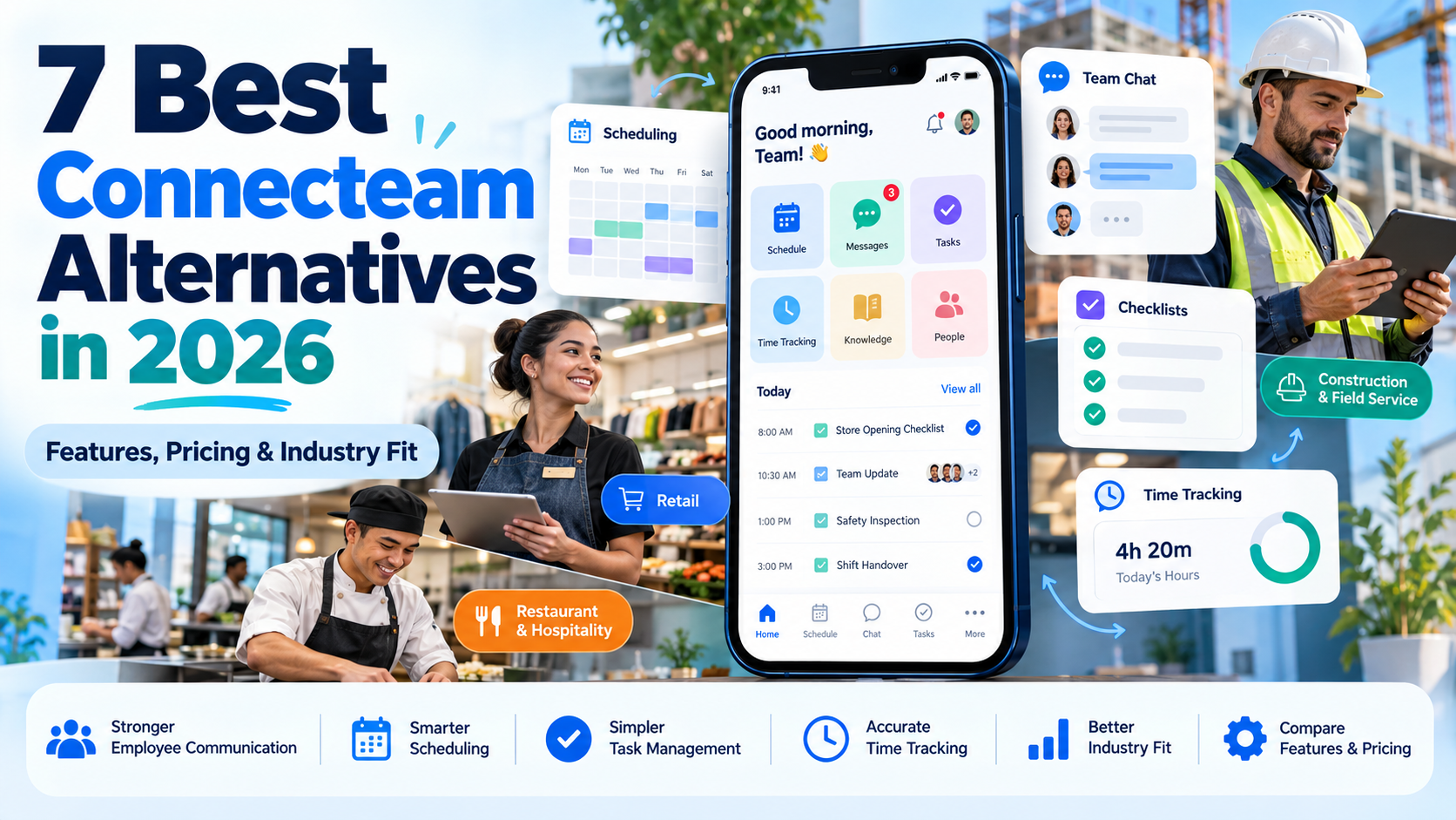 7 Best Connecteam Alternatives in 2026