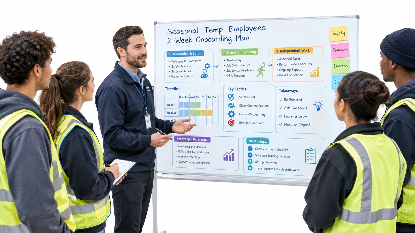 Seasonal Employee Onboarding: A Two-Week Plan for Peak-Season Temporary Hires